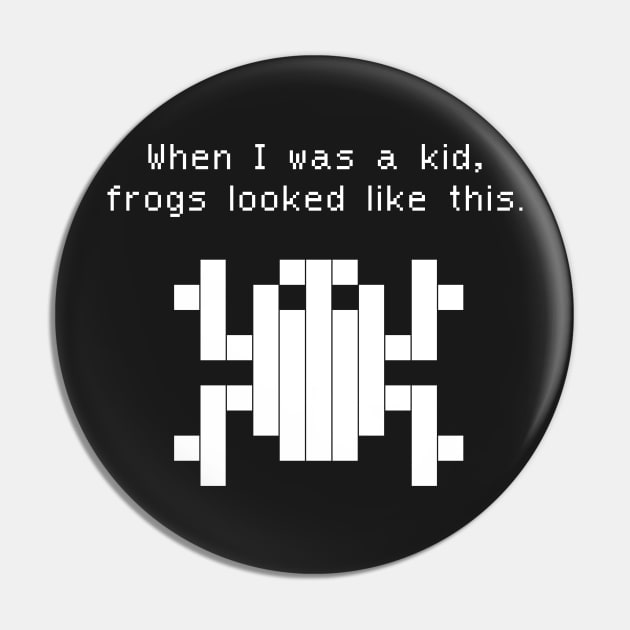 Funny 80s Arcade Game Design Pin by MeatMan