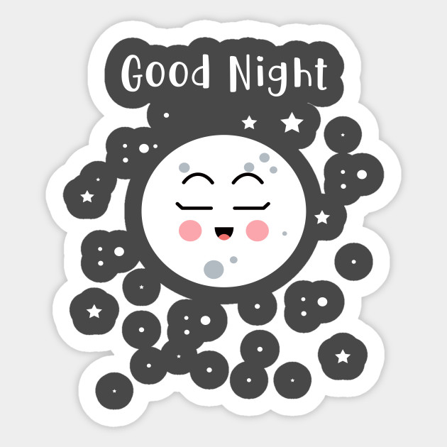 good night sticker
