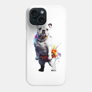 Graceful Bulldog: The Shy Ballerina Phone Case