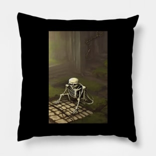 Skeleton Magazine Pillow