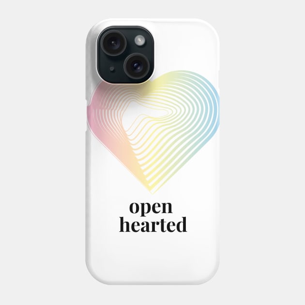 Open Hearted - Colorful Heart Phone Case by arteg