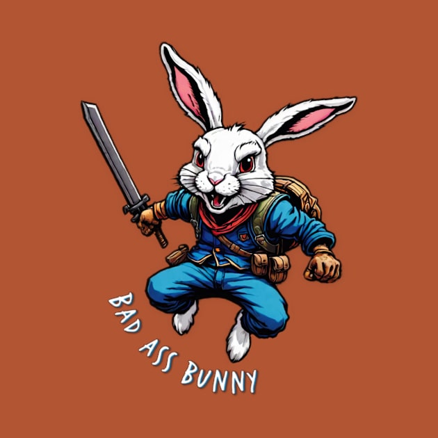 Bad Ass Bunny by Atomic City Art