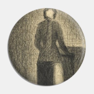 Nurse with a Child's Carriage by Georges-Pierre Seurat Pin