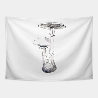 Destroying Angel mushroom Tapestry