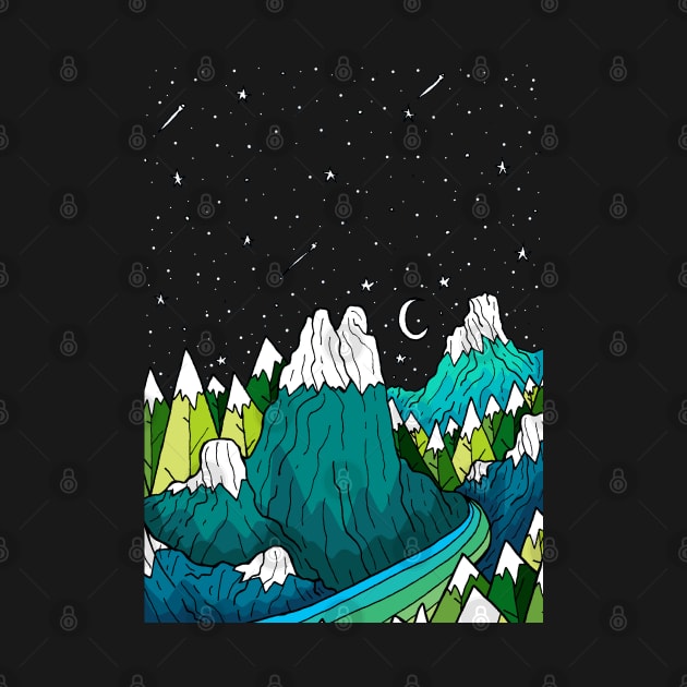 Of stars and mountains by Swadeillustrations