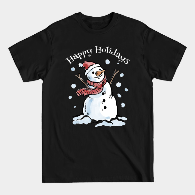 Disover Snowman Happy Holidays - Snowman - T-Shirt