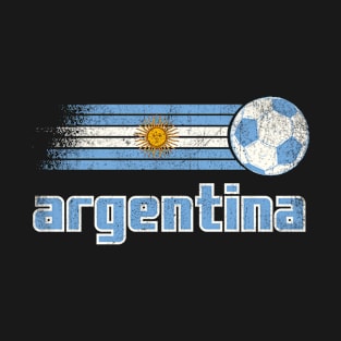 Argentina Football Retro Vintage T-Shirt