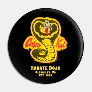 Cobra Kai vintage paint logo Pin