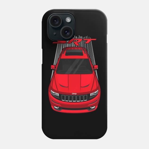 Jeep Grand Cherokee SRT 2014 - 2016 - Redline 2 Red Phone Case by V8social