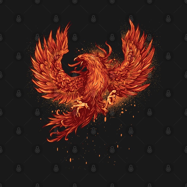 Fiery phoenix by peace and love