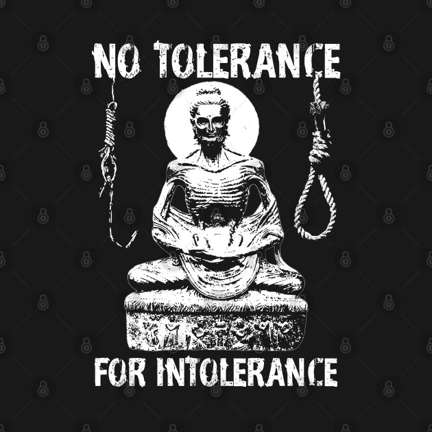 No Tolerance For Intolerance White by FDbones