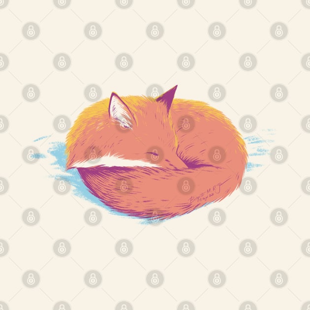 Sleeping fox by iambirgitte