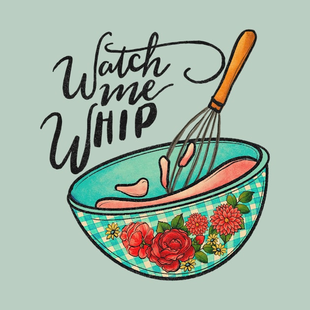 watch me whip vintage kitchen art by Ballari