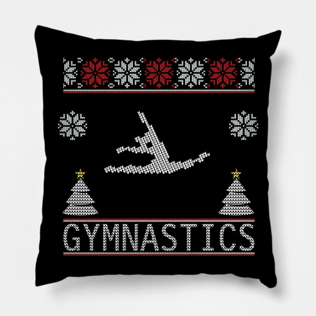 Merry Gymnastics Christmas Pillow by Skylane