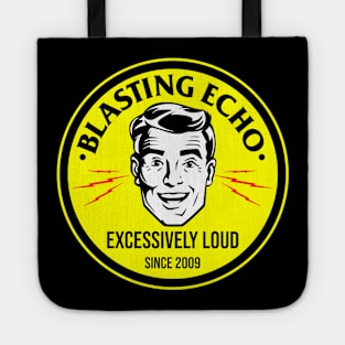 BLASTING ECHO EXCESSIVELY LOUD yellow black Tote