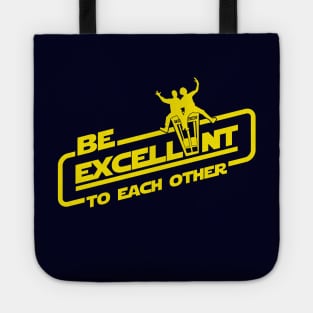 Cool 80's Retro Sci-fi Movie Quote Typography Tote