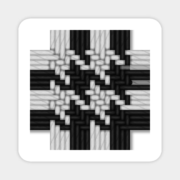 Houndstooth Texture II Magnet by vintage-glow