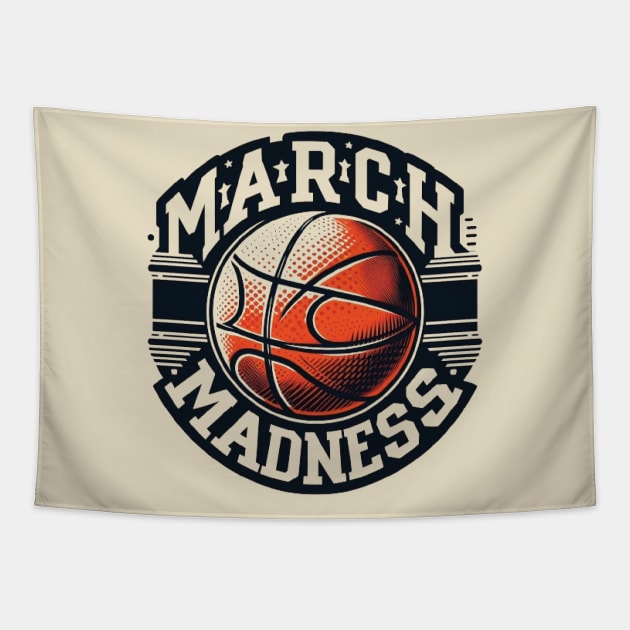 March Madness Basketball Tapestry by Infilife