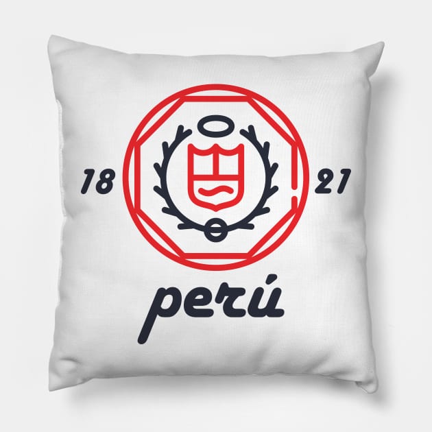 White Peruvian Shield Pillow by By_Russso