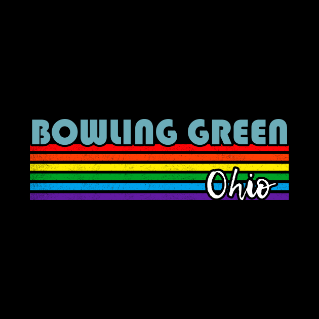 Bowling Green Ohio Pride Shirt Bowling Green LGBT Gift LGBTQ Supporter Tee Pride Month Rainbow Pride Parade by NickDezArts