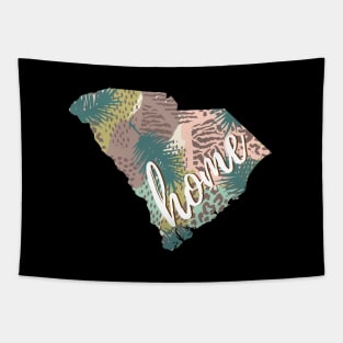 South Carolina SC Home Tropical Map Tapestry
