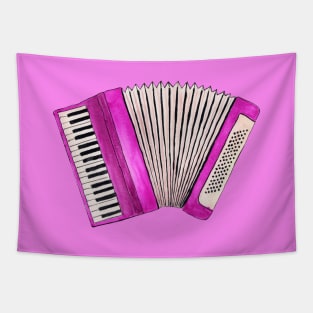 Pink accordion Tapestry