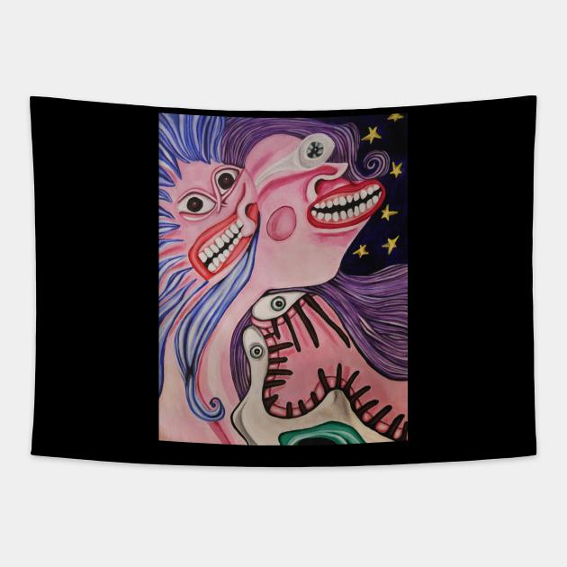 Fanciful Thoughts Tapestry by wildjellybeans