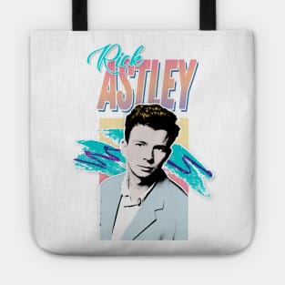 Rick Astley 80s Aesthetic Tribute Design Tote