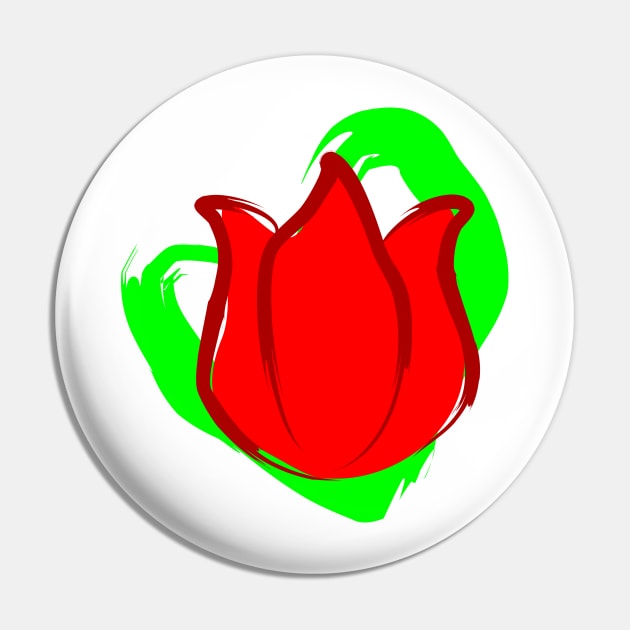 Abstract Tulip Pin by CoreyUnlimited