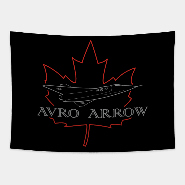 Avro Arrow - Silver Edition Tapestry by earth angel