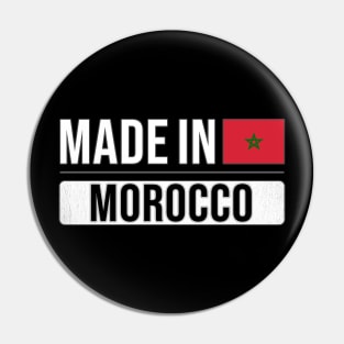 Made In Morocco - Gift for Moroccan With Roots From Morocco Pin