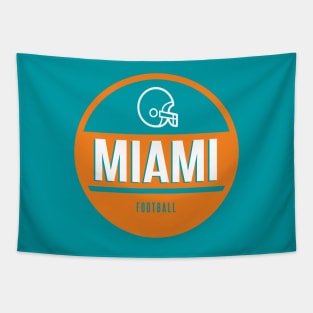 Miami retro football Tapestry