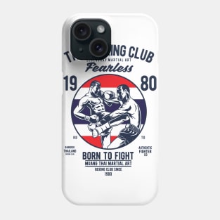 Thai Boxing Club Muay Thailand Kickboxing Martial Art Phone Case