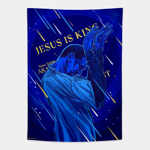 Jesus is King Tapestry by dracoimagem