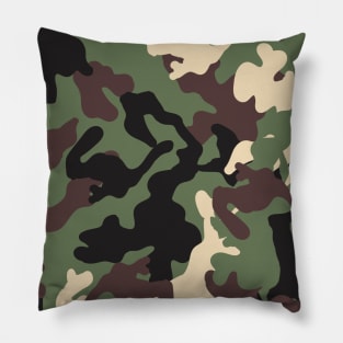 Camouflage Seamless Pattern Pillow