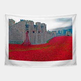 Tower Of London Red Poppy Tapestry