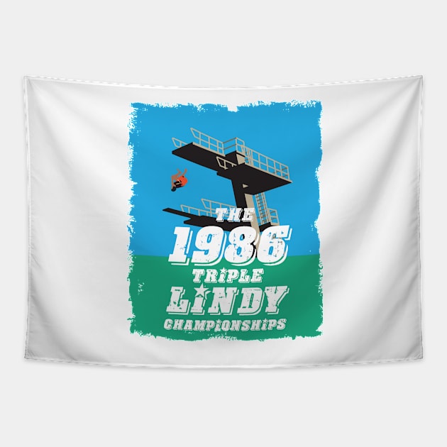 The Triple Lindy championships Tapestry by DavidLoblaw