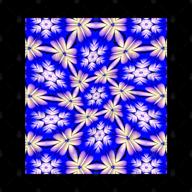 Blue and White Flower Pattern by PatternFlower