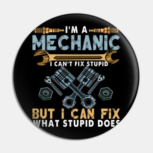 Funny Mechanic For Men Dad Car Auto Diesel Automobile Garage Pin