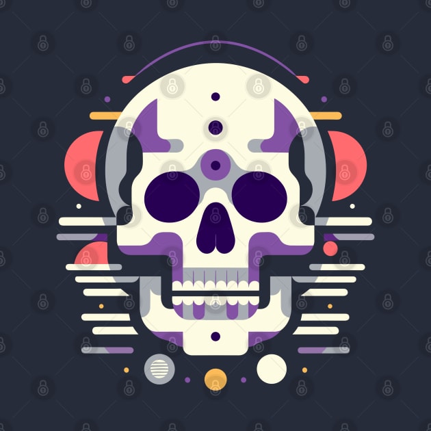 Skull flat art by erdesign