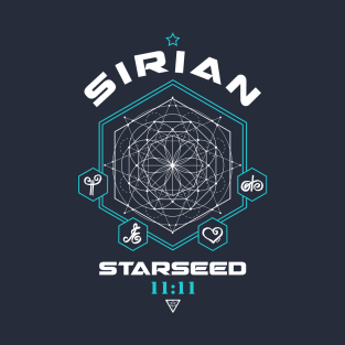 Sirian Starseed Light Code Sacred Geometry 11:11 T-Shirt