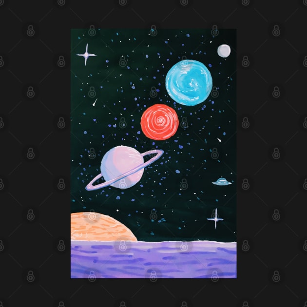 Gas Giants and Pluto by emmawtj