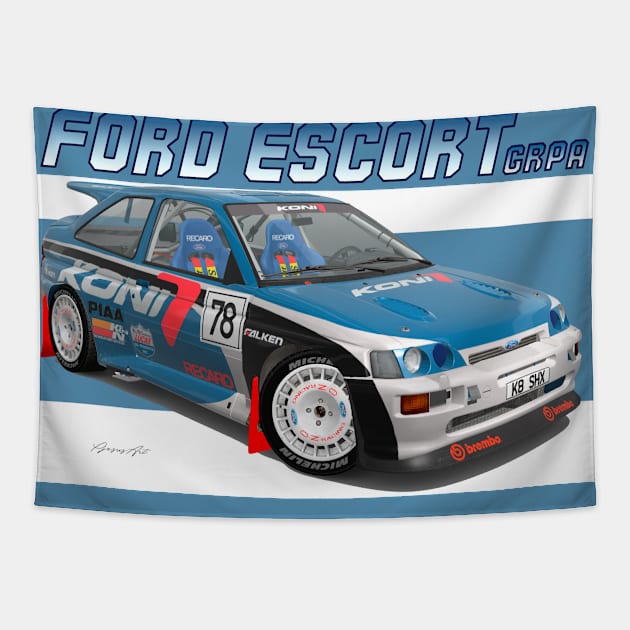 GrA Ford Escort V Tapestry by PjesusArt