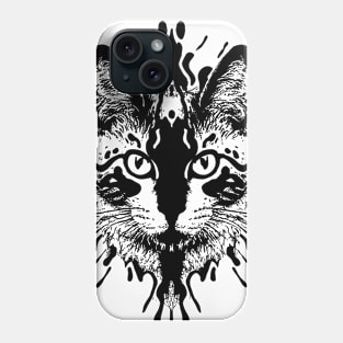 Cute Cat Illusion Design, Funny Cat Lover Gift Idea Phone Case