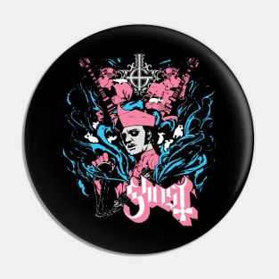 Ghost Retro Pink Pin