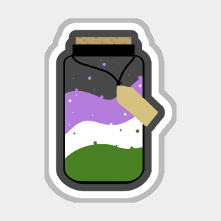 genderqueer pride jar Magnet