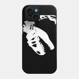 T-Rex Skeleton White Phone Case