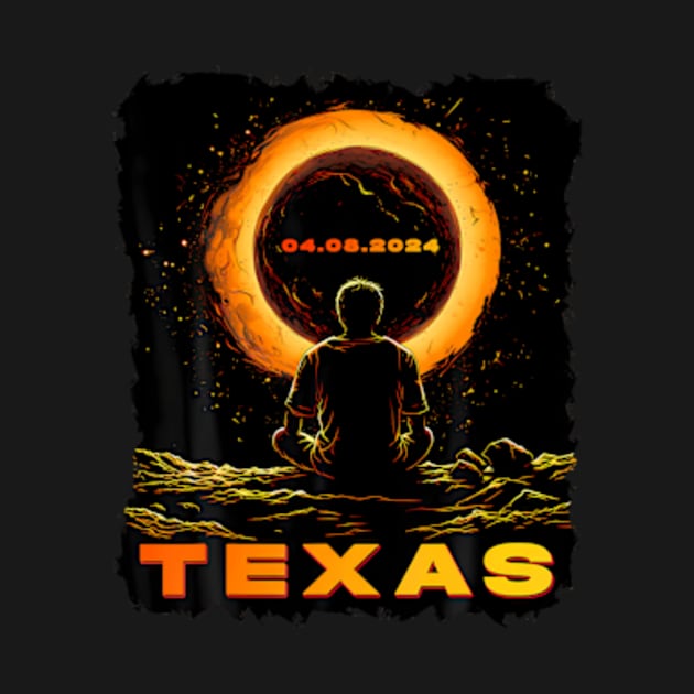 Total Solar Eclipse 2024 Texas by Diana-Arts-C