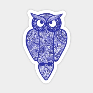 Owl (dark blue) Magnet