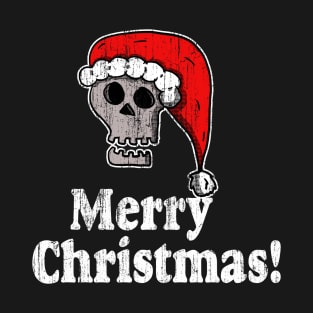 Vintage Merry Christmas Santa Skull T-Shirt